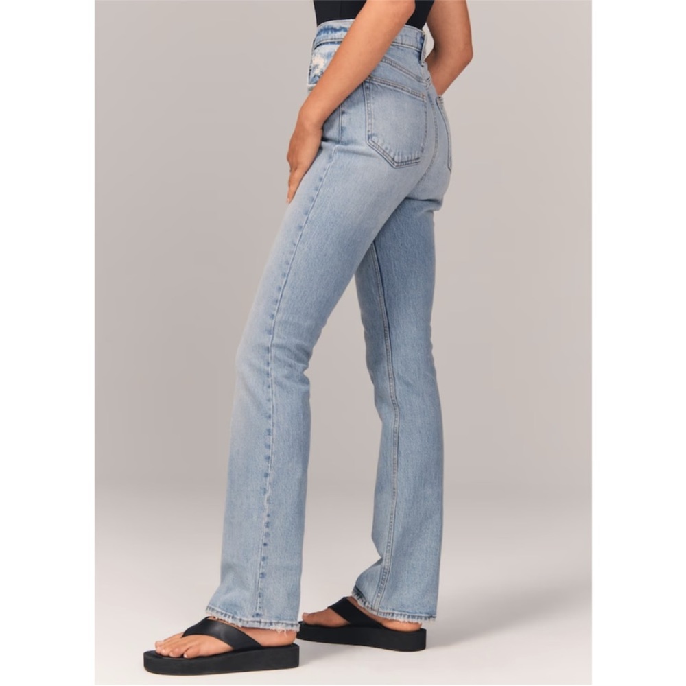 abercrombie & fitch the 70's vintage flare ultra high rise 25/0s